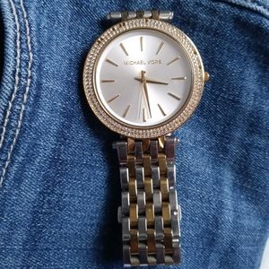 Michael Kors Darci Pave Two-Tone Wristwatch
